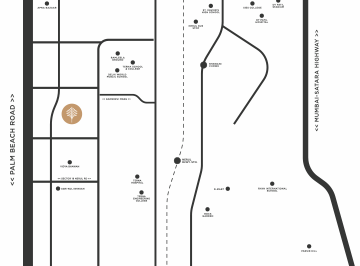 Shree Sai Green Gold location map, Nerul, Navi Mumbai